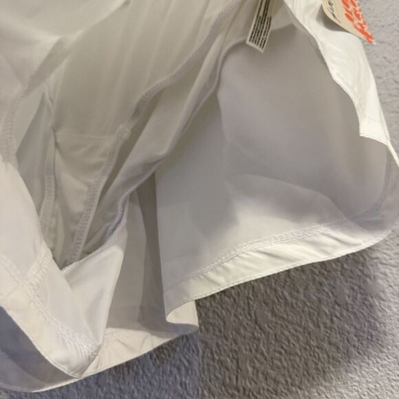 Free People Carpe Diem White Athletic Running Shorts Size Medium Relaxed Fit New - Picture 5 of 9